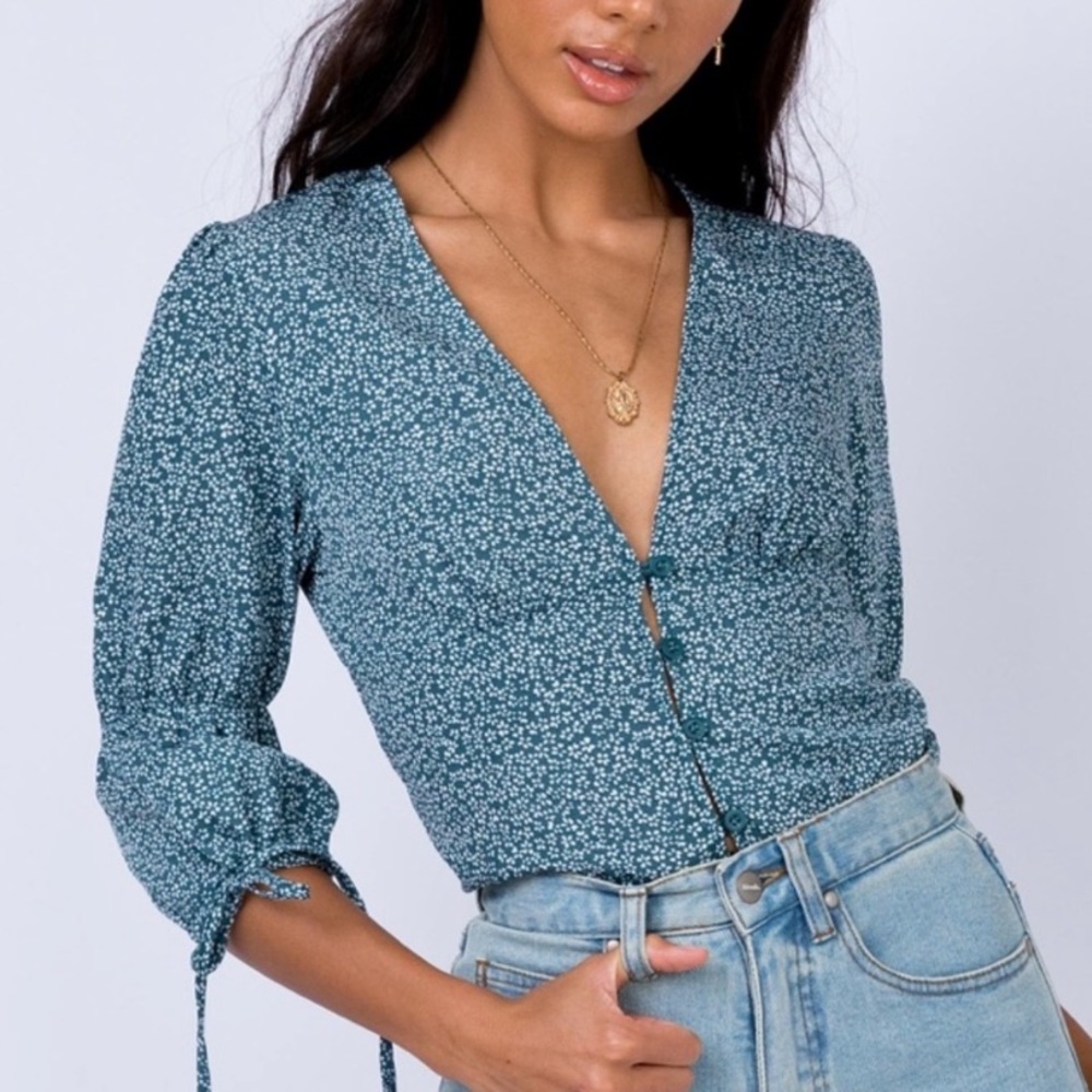 Princess Polly Mersa Top Teal